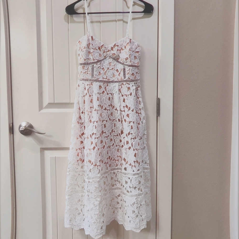 Lulu's Ivory Lace Dress NWOT
